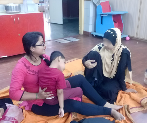 Mother Training on handling neuro divergent children